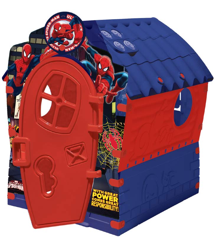 Spiderman legehus 110 x 95 cm.