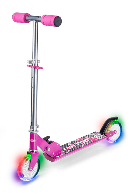 California LED løbehjul - pink