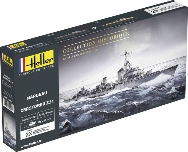 Heller Marceau & Destroyer Z31 twinset - 1:400