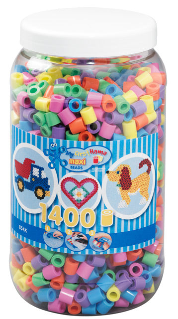 Hama maxi perler 8541 - 1400 stk. pastel mix 50