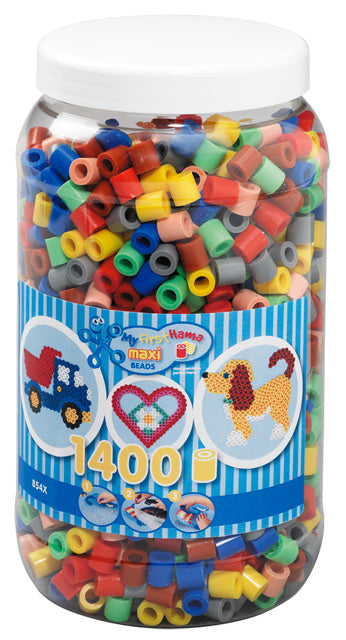 Hama maxi perler 8543 - 1400 stk. mix 69
