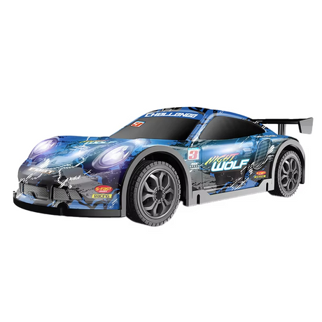 Drift RC Bil (25 km/t) – Hurtig Fjernstyret Racer med LED - Grøn