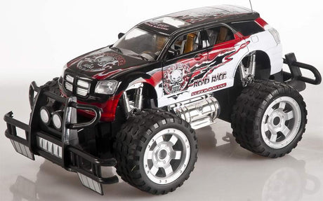 Fjernstyret bil - 4x4 road racer m/ lys i hjulene