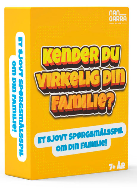 Kender du virkelig din familie? Sjovt familiespil