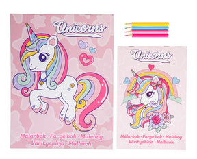 Unicorns Colouring Set – Malebøger med farver