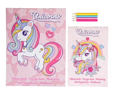 Unicorns Colouring Set – Malebøger med farver