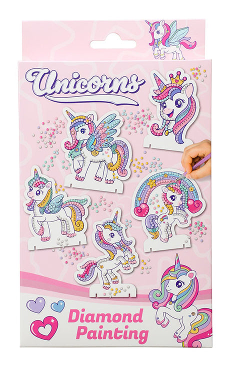 Unicorn diamond painting – kreativt sæt
