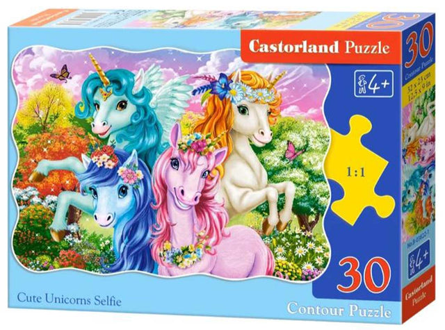 Castorland puslespil - unicorn selfie - 30 brikker
