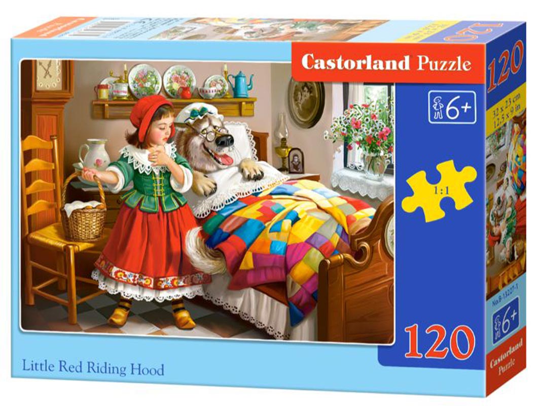 Castorland puslespil - Rødhætte & ulven - 120 brikker