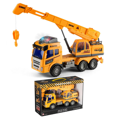 Construction Kranbil med lyd og lys