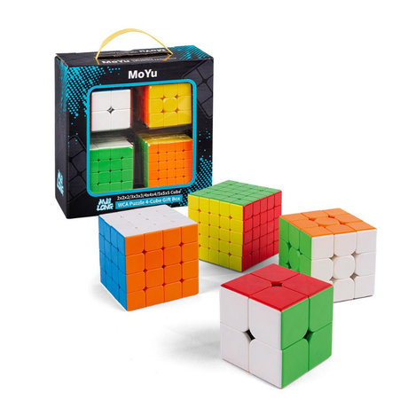 MoYu rubiksCube – 4 modeller (2x2, 3x3, 4x4, 5x5)
