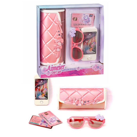 Aimeier Girl Set – Pung, solbriller, mobil & kreditkort