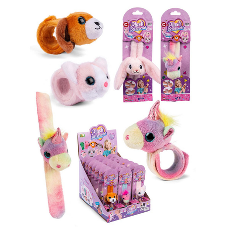 Plush Pet slap-on armbånd – Søde plysdyr