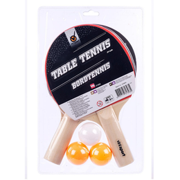 Bordtennissæt – 2 bat og 3 bolde
