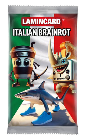 Italian brainrot boosterpakke samlekort med 5 stk.