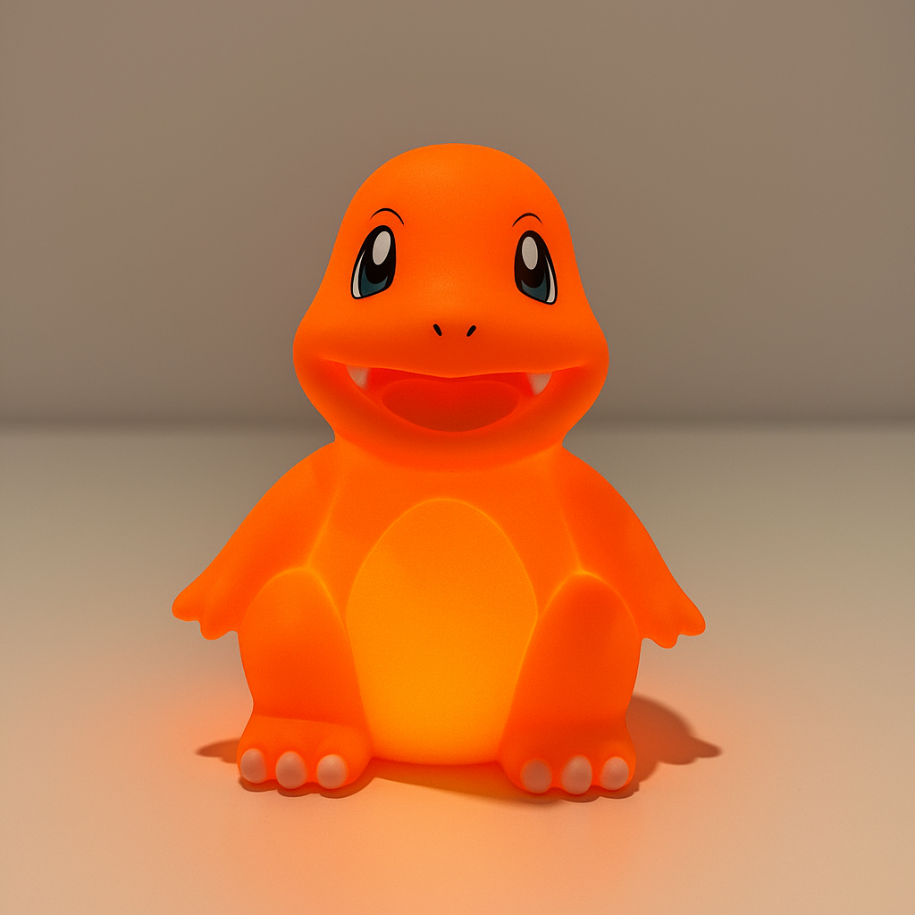 Charmander Natlampe – Blød LED Børnelampe