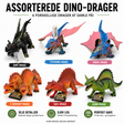Dino drager til leg – 18 cm – assorterede