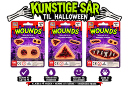 Kunstige sår – assorterede designs – fra 3 år