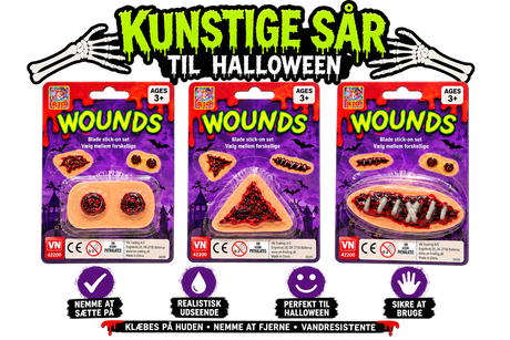 Kunstige sår – assorterede designs – fra 3 år