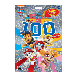 Paw Patrol 100 Klistermærker Og Farvesider