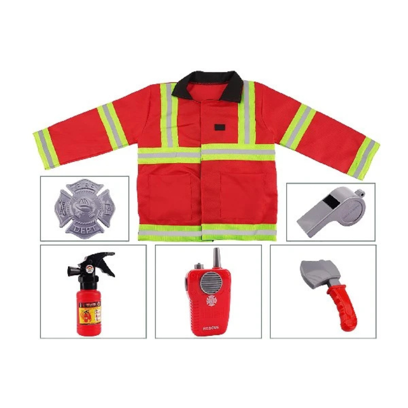 Brandmandsudklædning med jakke og tilbehør