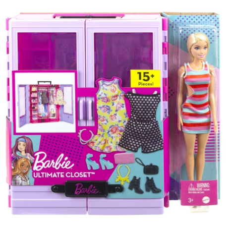 Barbie Ultimate Closet garderobe med dukke