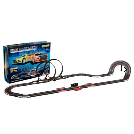 Super GT - Dobbelt Loop Racerbane 765 cm lang