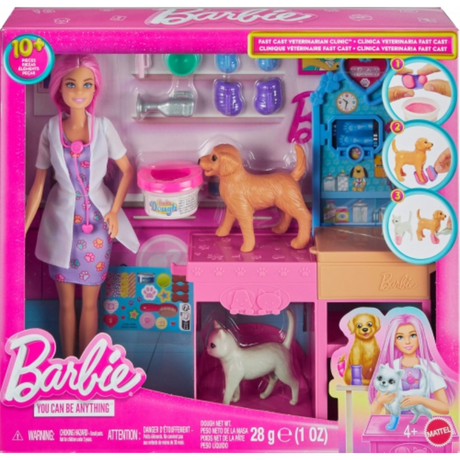 Barbie Fast Cast Veterinarian Clinic legesæt