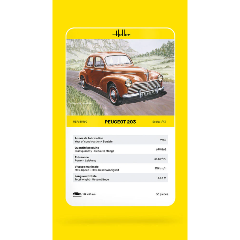 Heller Peugeot 203 - 1:43
