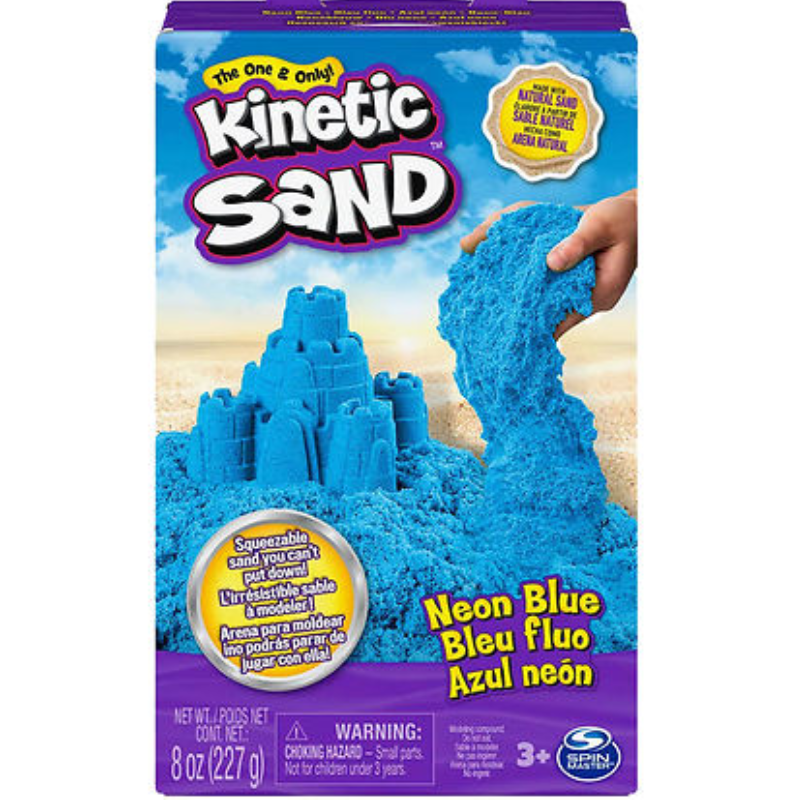 Kinetic Sand Neon-Box blå 227 g