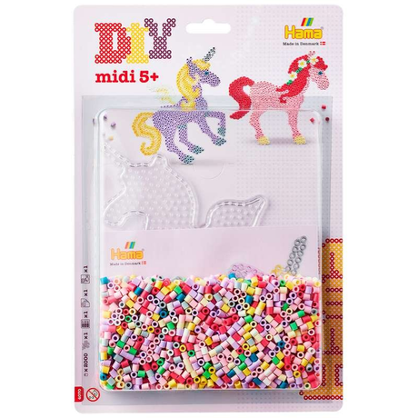 Hama midi blisterpak fantasihest – ca. 2.000 perler