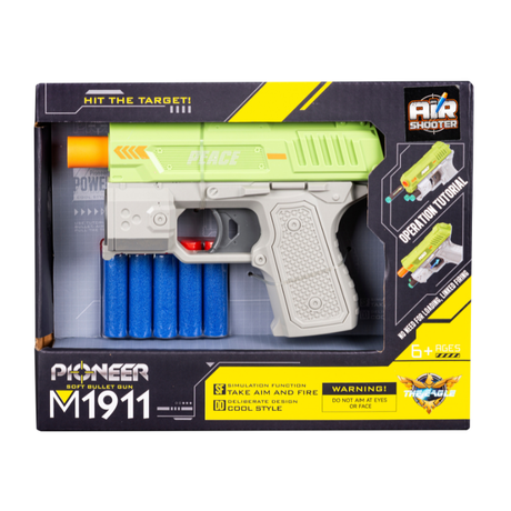 Pioneer M1911 Softbullet Pistol Med Skumpile