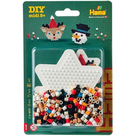 Hama midi blister lille stjerne – ca. 450 perler