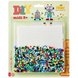 Hama midi blisterpak stor firkant robotter – ca. 1.100 perler