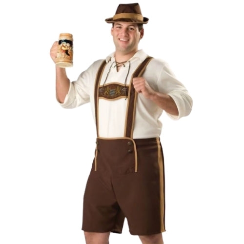 Herre lederhosen kostume til Oktoberfest - Kompletsæt