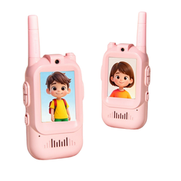 PRO Video Walkie Talkie til Børn - Pink