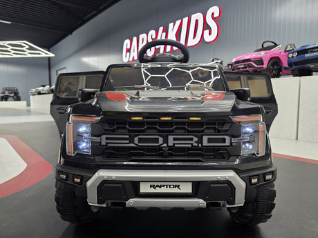 Ford Raptor elbil til børn 12V, sort, forfra