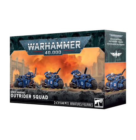 Games Workshop Warhammer 40.000 - Space Marines: Outrider Squad - 3 figurer