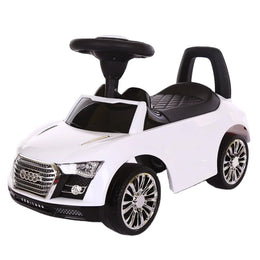 Gåbil til Børn - Klassisk Ride-on Bil - Glossy Hvid