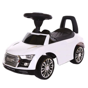 Gåbil til Børn - Klassisk Ride-on Bil - Glossy Hvid
