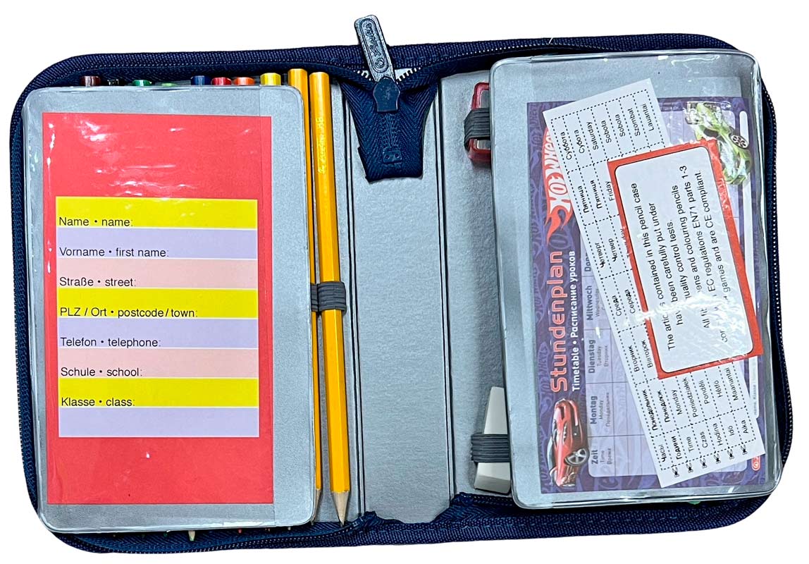 Hot Wheels penalhus med indhold