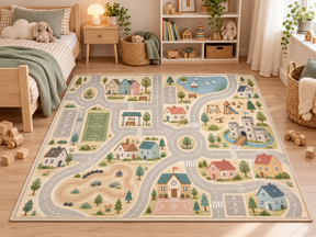 Legetæppe Landsby Eventyr, 95x133 cm