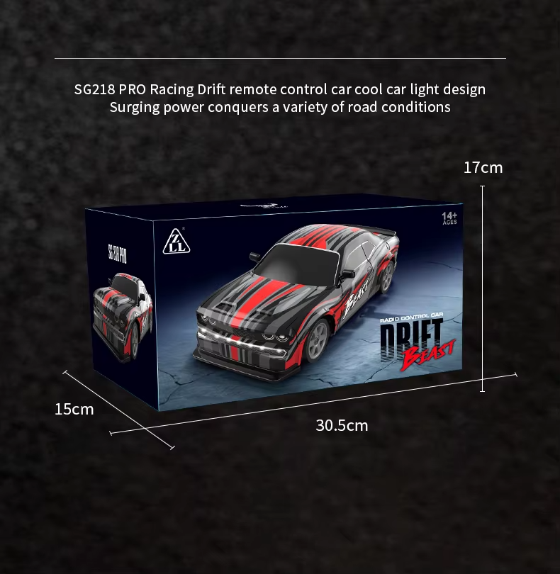 SG218 Pro fjernstyret 4WD driftbil med lys