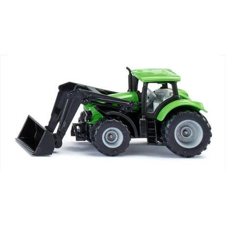 SIKU Deutz Fahr med grøn frontlæsser 1:87