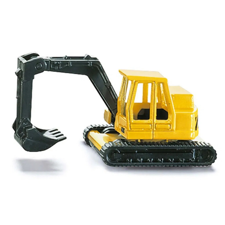 SIKU Gravemaskine 0801 gul/sort 1:87