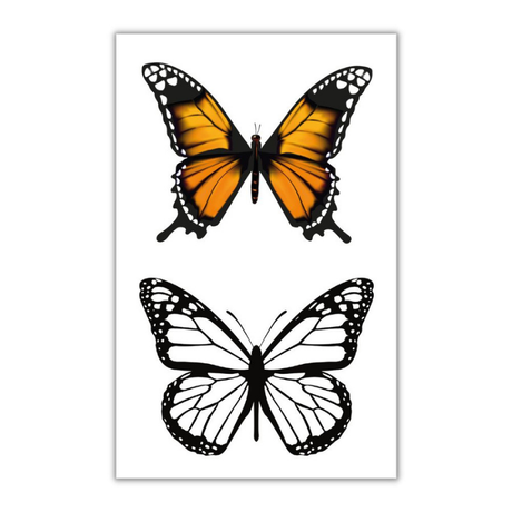 Børne Tattoos - Sommerfugl