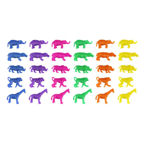 Stretch Animals Jungle 5-6 cm – Assorteret