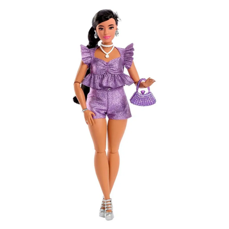Barbie Deluxe Style Dukke – Lilla Shorts - 20,5cm