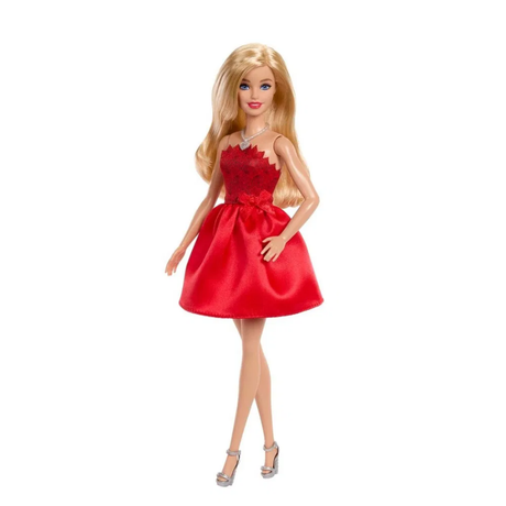 Barbie Fashionista Jubilæumsdukke – Ruby Red 80 år