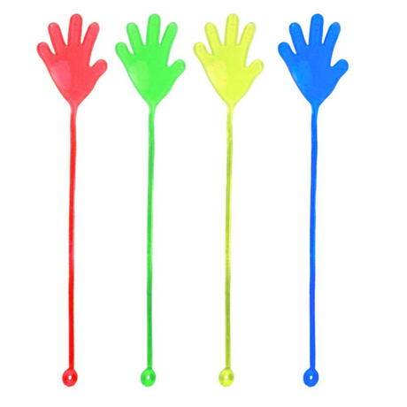 Sticky hånd 6 cm med stretch – assorterede farver